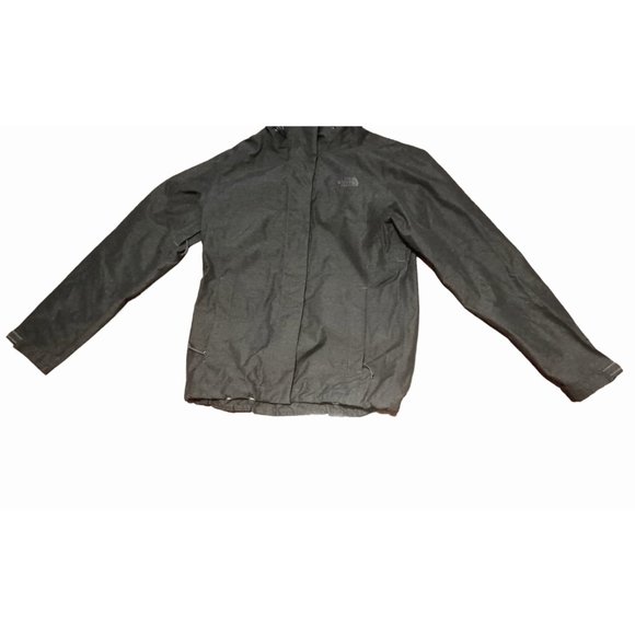 The North Face Stow Womens Size S/P Dark Gray Vented Rain Jacket - Picture 5 of 10